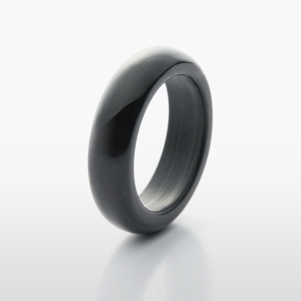 Black Jade 6mm Ring