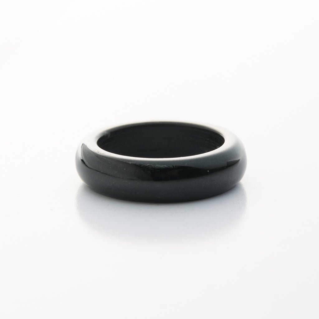 Black Jade 6mm Ring