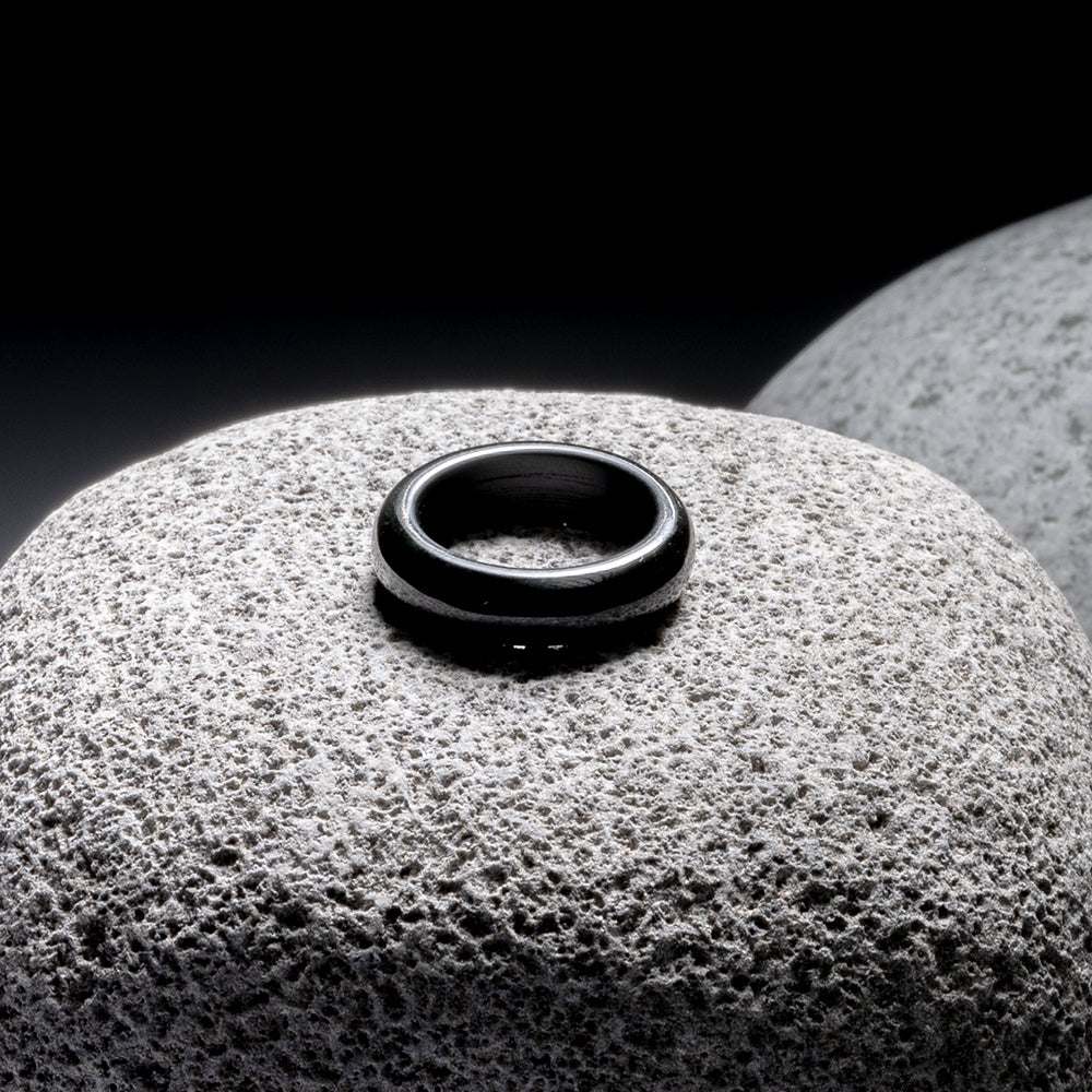 Black Jade 6mm Ring