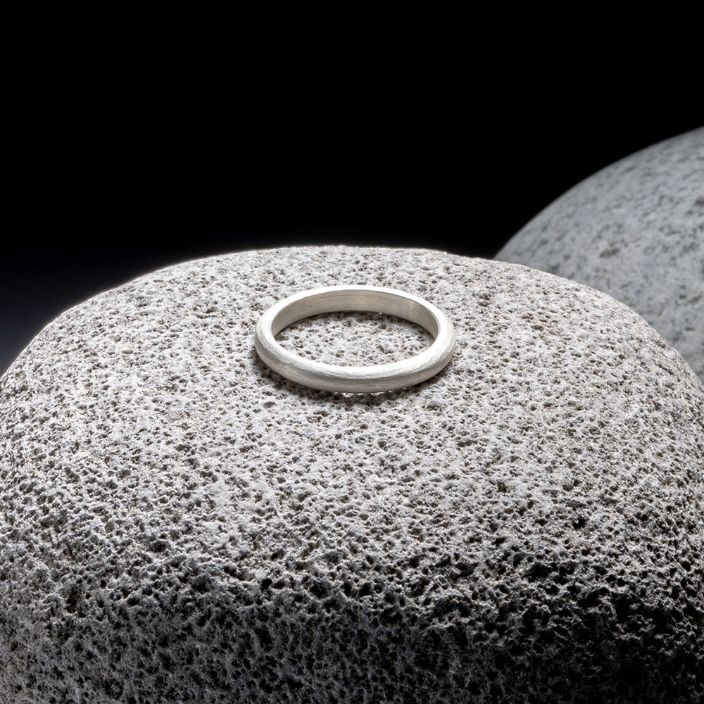 Pain Silver 3mm Ring