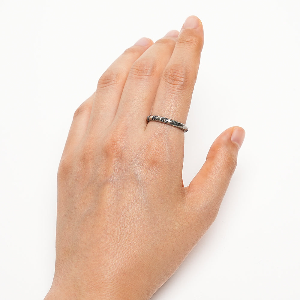Long Life and Happiness Silver Ring