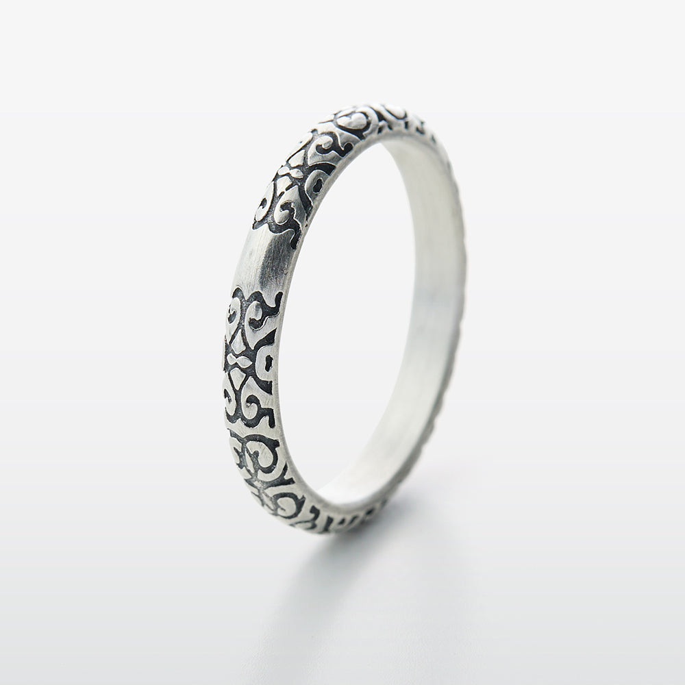 Arabesque Petten Silver Ring