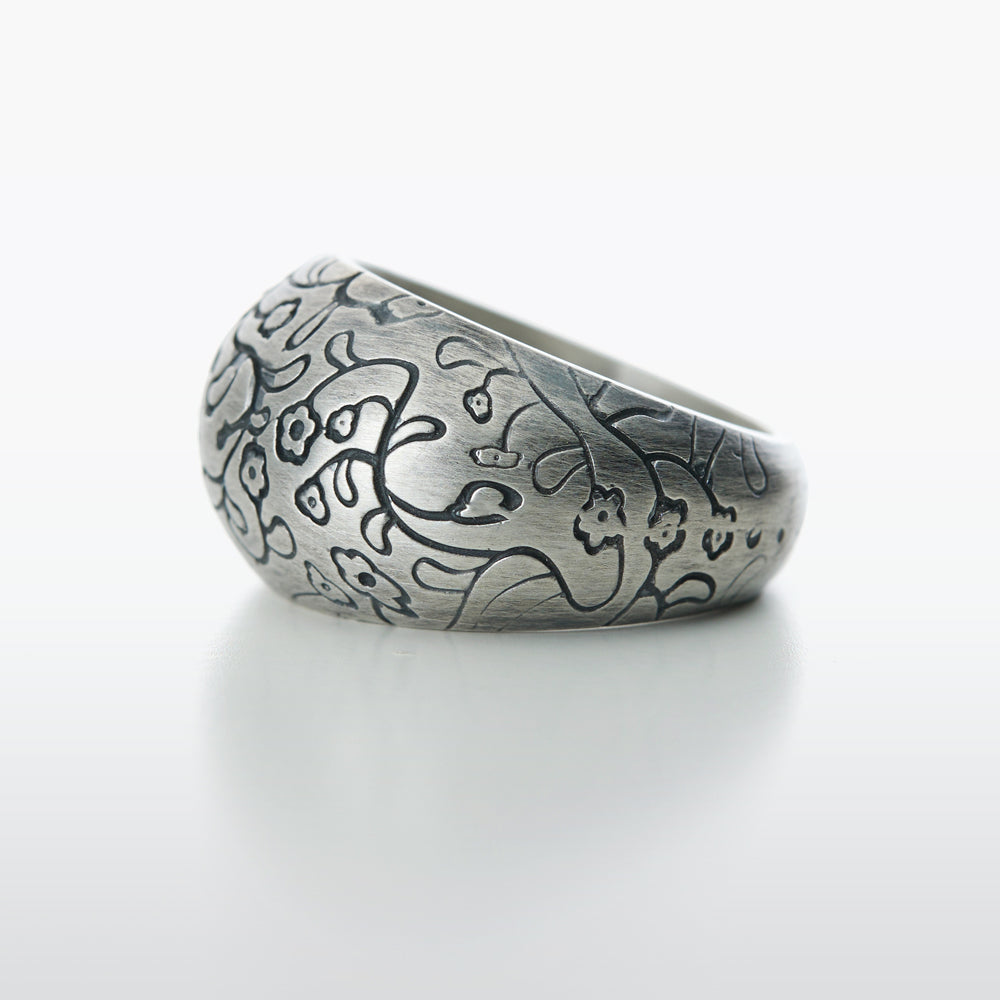 Honeysuckle Silver Ring